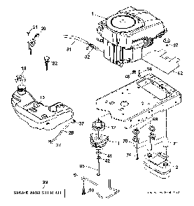 Engine Diagram and Parts List for YTH2754T (96041006202)(2009-02) Husqvarna Lawn Tractor