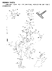 Mower Deck / Cutting Deck Diagram and Parts List for LT125 (HELT125A, 954170033)(2001-01) Husqvarna Lawn Tractor