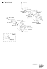 Wheels And Tires Diagram and Parts List for PF18 (953522401)(2004-06) Husqvarna Lawn Tractor