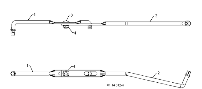 Handle 5 Diagram and Parts List for 5524ST 2010-04 Husqvarna Snow Blower