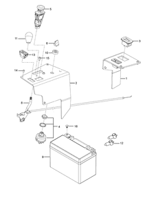 Console Diagram and Parts List for Z560LS  Husqvarna Lawn Tractor