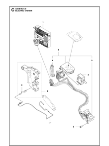 Electrical Diagram and Parts List for 320IB Mark II Husqvarna Leaf Blower / Vacuum