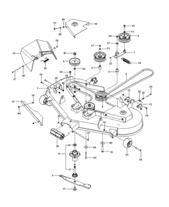 Mower Deck / Cutting Deck Diagram and Parts List for MZ52 (967277404)(2013-08) Husqvarna Lawn Mower