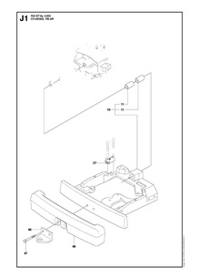 Chassis Rear 2 Diagram and Parts List for R316TXSAWD (966757801)(2012) Husqvarna Lawn Mower