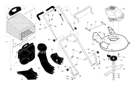 Part Location Diagram of 532433359 Husqvarna Chute