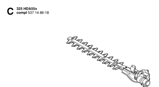 Clutch And Oil Pump 2 Diagram and Parts List for 323HE3 20053600001-20054000000 Husqvarna Hedge Trimmer