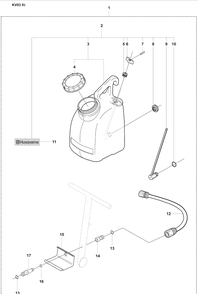 Page B Kv03 Iii Diagram and Parts List for KV03III 2007-07 Husqvarna Lawn Tractor Accessories
