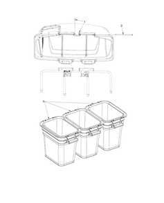 Bagger Diagram and Parts List for Z400 (50-60)(2020-09) Husqvarna Lawn Tractor Accessories