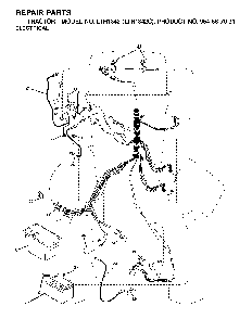 Electrical Diagram and Parts List for LTH1342 (LTH1342C, 954567031)(2001-11) Husqvarna Lawn Tractor