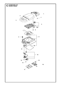 Center Consol Diagram and Parts List for 430X 2017-01 Husqvarna Lawn Mower