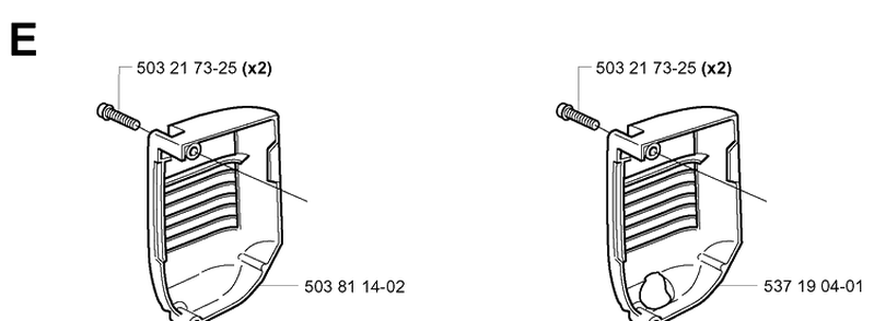 Muffler Cover Diagram and Parts List for 338XPT 20034400001-20051000000 Husqvarna Chainsaw