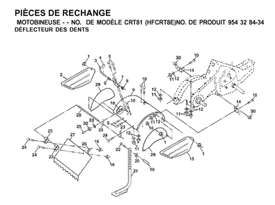 Part Location Diagram of 532171616 Husqvarna Shield, Tine