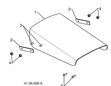 Control Panel / Discharge Chute 2 Diagram and Parts List for 13524SBXLS (961930048)(2009-07) Husqvarna Snow Blower