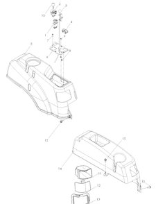 Ignition System Diagram and Parts List for Z4220 (968999655)(2007-04) Husqvarna Lawn Mower