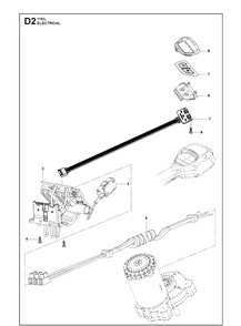 Electrical Diagram and Parts List for 115IL  Husqvarna Edger
