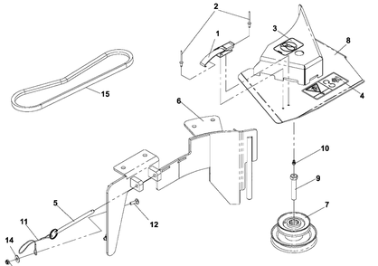 Drive Kit Assembly - 48 Inch Deck Diagram and Parts List for HCS9 2005-03 Husqvarna Lawn Tractor Accessories