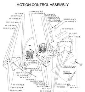 Controls Diagram and Parts List for IZ5225 (968999307)(2005-12) Husqvarna Lawn Mower