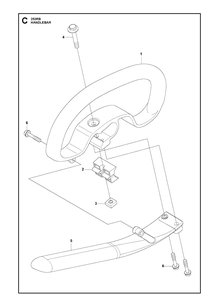 Handle Diagram and Parts List for 253RB 20101000001-20182200000 Husqvarna Brush Cutter
