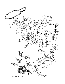 Drive Diagram and Parts List for CTH220TWIN (96061019002)(2007-10) Husqvarna Lawn Tractor