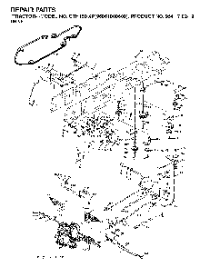 Drive Diagram and Parts List for CTH180XP (96061000600,954170212)(2005-01) Husqvarna Lawn Tractor
