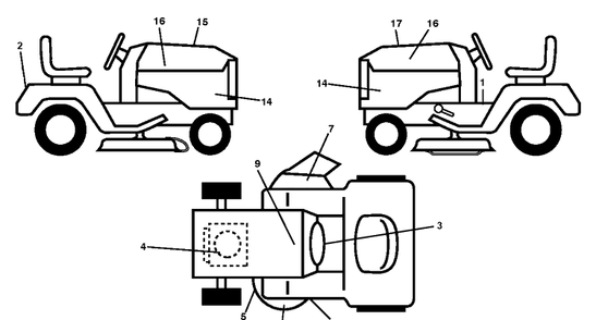 Part Location Diagram of 501204101 Husqvarna Decal tractor side panel sdpnl