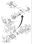 Page A Diagram and Parts List for 8524STE 8524 STE 2004-08 Husqvarna Snow Blower
