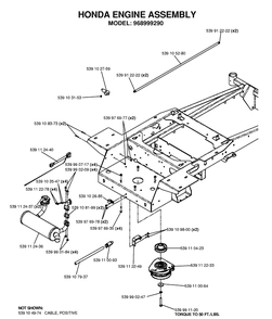 Part Location Diagram of 539112437 Husqvarna HEADER, HONDA