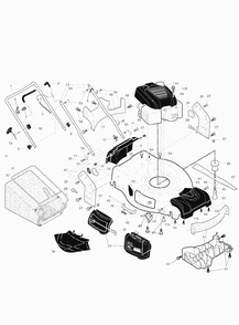 Part Location Diagram of 581708359 Husqvarna Housing Assy