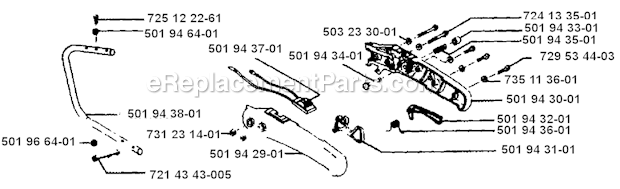 Page C Diagram and Parts List for 24H 1985-01 Husqvarna Trimmer