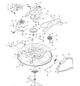 Mower Deck / Cutting Deck Diagram and Parts List for LT2213 (96041007903)(2011-03) Husqvarna Lawn Tractor