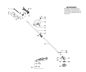 Part Location Diagram of 545003354 Husqvarna Drive Shaft
