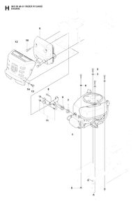 Part Location Diagram of 535494901 Husqvarna Engine