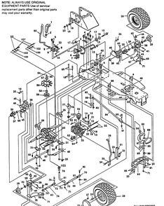 Part Location Diagram of 412349 Husqvarna Nut, Hex, Ctrlk, 3/8-24 Thd.