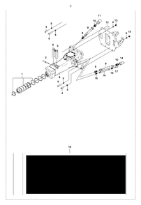 Hammer Diagram and Parts List for DXR310 (1 - 42)(2009-07) Husqvarna Demolition Hammer