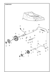 Part Location Diagram of 502502701 Husqvarna Handle Assembly