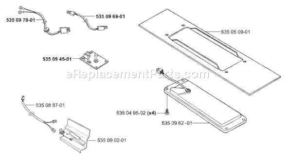 Page A Diagram and Parts List for AUTOMOWER 2001-01 Husqvarna Lawn Mower