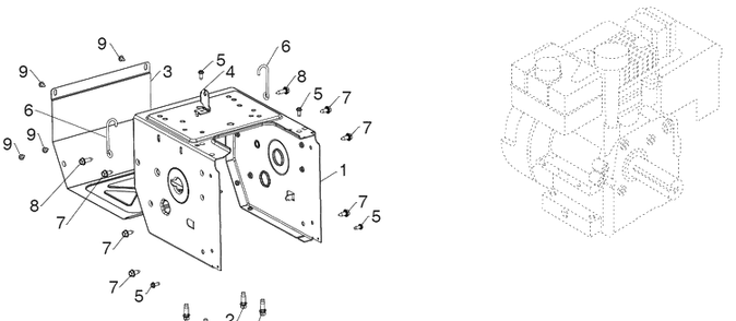 Chassis, Engine And Pulleys 3 Diagram and Parts List for ST224P (96193012201)(2016-04) Husqvarna Snow Blower
