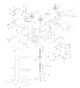 Part Location Diagram of 539107351 Husqvarna 48 chute - red