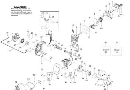128ld 1 Diagram and Parts List for 125LD 2008-11 Husqvarna Trimmer