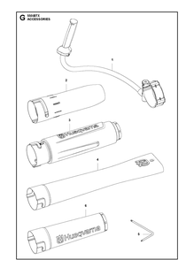 Part Location Diagram of 579797503 Husqvarna BLOWER NOZZLE