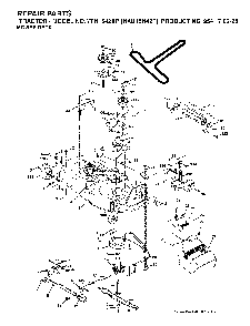 Mower Deck / Cutting Deck Diagram and Parts List for YTH1542XP (HAU15H42F, 954170225)(2004-09) Husqvarna Lawn Tractor