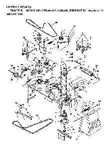 Mower Deck / Cutting Deck Diagram and Parts List for GTH200 (HC20VH50A, 954002771)(1996-04) Husqvarna Lawn Tractor