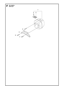 Muffler Diagram and Parts List for 390 2013-09 Husqvarna Chainsaw