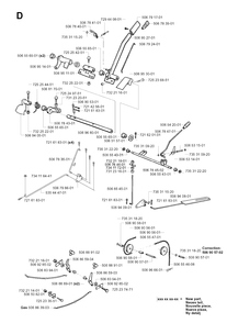 Controls Diagram and Parts List for PF18 (953522401)(2004-06) Husqvarna Lawn Tractor