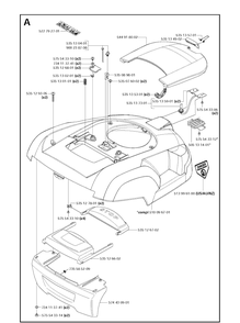 Part Location Diagram of 522792701 Husqvarna LABEL WARNING