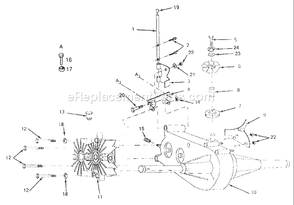Page G Diagram and Parts List for YTH1120-14 1990-01 Husqvarna Lawn Tractor