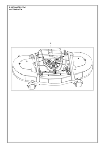 Mower Deck / Cutting Deck Diagram and Parts List for R137 ARCR5137v1 Husqvarna Lawn Tractor Accessories