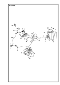 Electrical Diagram and Parts List for R316TXAWD2019-2021  Husqvarna Lawn Tractor