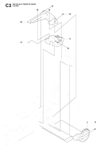 Cover Diagram and Parts List for R13AWD (965094601)(2007-01) Husqvarna Lawn Tractor
