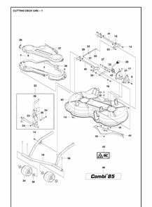 Part Location Diagram of 578135701 Husqvarna Deck Frame
